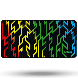 GIZGA essentials (60cm x 30cm Extended Gaming Mouse Pad, Laptop Desk Mat, Computer Mouse Pad with Smooth Mouse Control, Mercerized Surface, Antifray Stitched Embroidery Edges, Anti-Slip Rubber Base