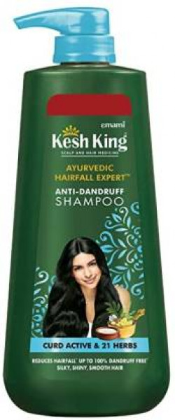 Kesh King Ayurvedic Anti-dandruff Shampoo|Dandruff Free Hair|Soothes itchy scalp (600 ml)