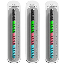 Sounce Spiral Charger 12 Pcs Cable Protector Data Cable Saver Charging