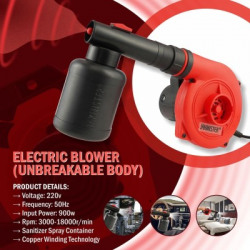 Jakmister - Multi-Purpose Air Blower Machine For Cleaning Dust Cleaner / Vacuum Cleaner Forward Curved Air Blower(Corded Vacuum)