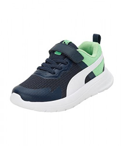 Puma Unisex-Kid Evolve Run Mesh AC+ Pre-School Dark Night-White-Summer Green Sneaker - 12UK (38623906)