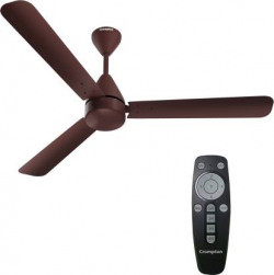 Crompton Energion Hyperjet 5 Star 1200 mm BLDC Motor with Remote 3 Blade Ceiling Fan (Brown, Pack of 1)