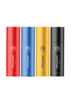 THE MAN COMPANY Men Set of 4 Privilege Body Sprays - 150 ml each