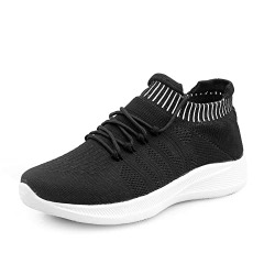 Kraasa Walking Shoes for Women | Latest Trend Casual Shoes Black UK 4