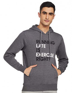 Get In Men's Cotton Hooded Neck Sweatshirts (GI-SS-4_Anthra_XL_Anthra_XL)