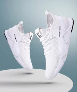 aadi Mesh| Ultralightweight| Premiun| Comfort| Summer Tendy| Outdoor| Running Shoes For Men(White)
