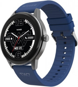 Wings Platinum 1.39 Made In India HD IPS Digital 110+ Workout Modes, 200+ Watchfaces Smartwatch(Blue Strap, One Size)