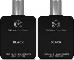 THE MAN COMPANY Black EDT Perfume For Men (Pack of 2, 50ml each) Long Lasting Perfume Body Spray Eau de Toilette  -  100 ml(For Men)
