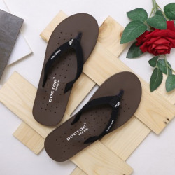 DOCTOR WALK F-001-Brown EXTRA SOFT Doctor Ortho Slippers FlipFlop for Women and Girls-4 Flip Flops(Brown 4)