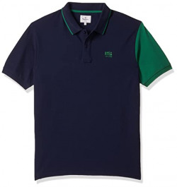 Pepe Jeans Men's Geometric Regular Fit T-Shirt (PM541988_Navy M)