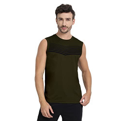 FTX Men's Printed Regular Fit T-Shirt (766-P01_Olive