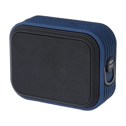 Amazon Basics Bluetooth Speaker, IPX5 Waterproof, TWS Function, 8W, Powerful Bass, BT 5.0, Up to 15hrs Playtime*, microSD Card Slot, AUX Input, USB Support and in-Built Noise Cancelling Mic (Blue)