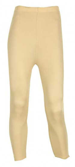 LYCOT Fluid Fashion Ladies 3/4 Tight Plain for All Fitness Activities Beige