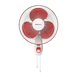 Bajaj Frore Neo 400 MM Wall Mount Fan | Wall Fan For Kitchen & Home | Smooth Oscillation | 100% Copper Motor | High Air Delivery | 3-Speed Control | Rust Free | 2-Yrs Warranty Red