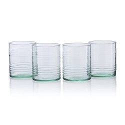 Pasabahce Tincan Eco Friendly Glass from House of Pasabahce The Original Pasabahce from Turkey, Green Transparent Tincan Eco Friendly Glasses, 280 ml in Set of 4 Pcs, Perfect fit for Water/Juice.