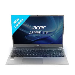 Acer Aspire Lite AMD Ryzen 5 5500U Premium Thin and Light Laptop (16 GB RAM/512 GB SSD/Windows 11 Home) AL15-41, 39.62 cm (15.6 ) Full HD Display, Metal Body, Steel Gray, 1.59 KG