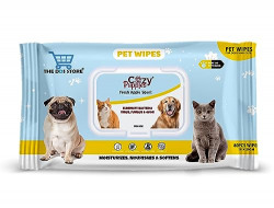 COZY PUPPIES Pet Wipes for Dogs, Puppies & Pets - Lavender Scent 6"x 8" - Pack of 80 Wipes Hypoallergenic Puppy Cleaning Wipes for Ears Eyes Face Butt Paw Body, (Pack of 1)