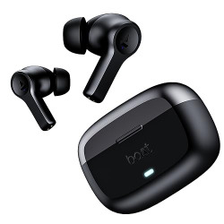 boAt Airdopes Flex 454 ANC, 60HRS Battery, ANC(~32dB), App Support, 4Mics ENx, Fast Charge, Dual Pairing, IPX5, v5.2 Bluetooth Earbuds, TWS Ear Buds Wireless Earphones with mic (Gunmetal Black)