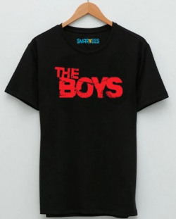 Smartees Printed, Typography Men Round Neck Black T-Shirt