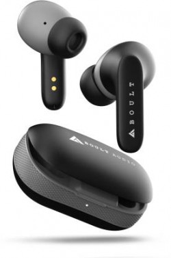Boult Audio Y1 with Zen ENC Mic, 40Hrs Playtime, Fast Charging, Pro+ Calling, IPX5, BTv 5.3 Bluetooth Headset (Black, True Wireless)