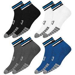 MXSOX 4 Pairs Striped Sports Ankle Socks Starts @159