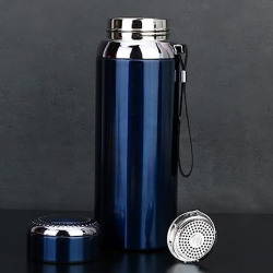 RAREGEAR Bottle Stainless Steel Classy Look Water Bottle | Easy to Carry | Rust & Leak Proof Bottle | Gym | Home | Kitchen (Pack of 1, Multicolor) (Blue)