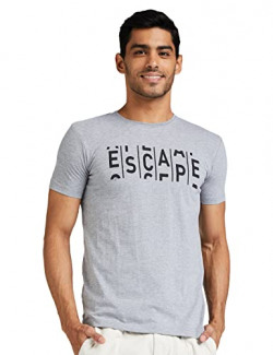 Integriti Men's Slim T-Shirt (DREAM-T-CT-901 HSRN GRYMLNG_Grey Melange S) Starst@169