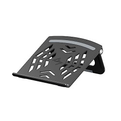 Portronics My Buddy Hexa 5 Laptop Stand with Foldable & Ventilated Design, Ergonomic Elevation, Anti-Slip Silicon Pads and Lightweight Body for Upto 15.6 Laptops & MacBooks (Black)