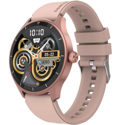 beatXP Flux 1.45" (3.6 cm) Ultra HD Display Bluetooth Calling smart watch, 415*415px, 60Hz refresh rate, Rotary Crown, 500 Nits, Always On Display, Health tracking, 100+ sports modes (Champagne Gold)