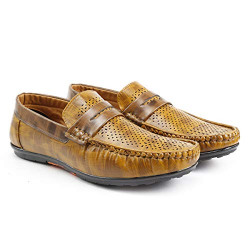 BXXY Men's Boys Casual Stylish Loafer Latest Fashionable Shoes All Shoes Tan
