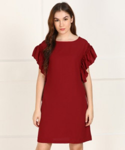Allen Solly Women Shift Maroon Dress Starts @ 549