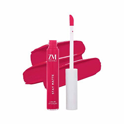ZM Stay Matte Transfer-proof Lip Color | Matte Texture | Liquid Lipstick | Waterproof and Smudgeproof | Cruelty-free, 6 ML (Pink Flamingo)