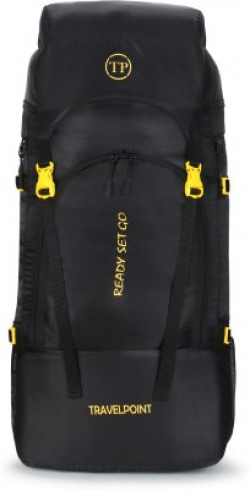 TRAVEL POINT Travel Bag For Waterproof Trekking Hiking Camping Outdoor Camps Luggage Bags Rucksack  - 65 L(Black, Blue)