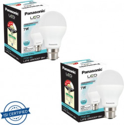 Panasonic 7 W Round B22 LED Bulb(White, Pack of 2)