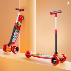 Lifelong Kick Scooter with Adjustable Height - Foldable - Skate for Ki