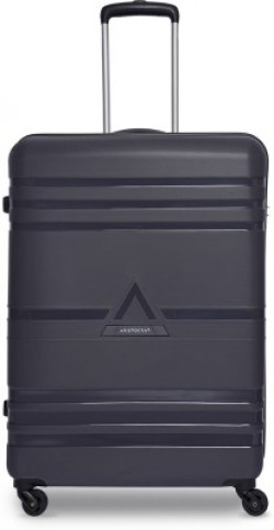 ARISTOCRAT Airstop Cabin Luggage- 63Cm, Periscope, Hardcase, 4 Wheels,7 Year Warranty Check-in Suitcase - 25 Inch