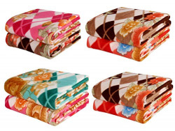 BSB HOME All Season Multipurpose Polar Fleece Single Bed Printed Assorted Multicolor Light Weight Blanket (Set of 2, 90 x 60 inches)(Skin Friendly) - Prime Collections| TC - 240