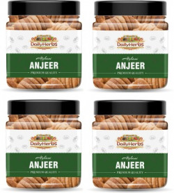 DAILYHERBS Anjeer | Dry Figs ( Bold ) Figs(4 x 0.25 kg)