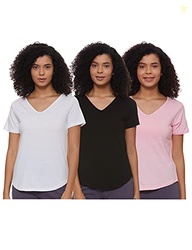A.T.U.N. Women's Short Sleeve T-shirts (Pack of 3)