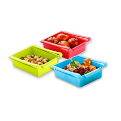 Floraware Plastic Refrigerator Storage Rack Set, Set of...