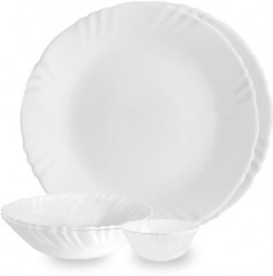 cello Pack of 6 Opalware Imperial Plain Dinner Set(White, Microwave Safe) Starts From 449