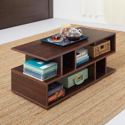 Green Soul Carya Engineered Wood Coffee Table (Walnut) | Living Room C