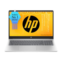 HP Chromebook 15a, Intel Core i3, 15.6-inch (39.6 cm), FHD, 8GB LPDDR5, 256GB UFS, Intel UHD Graphics, HD Camera w/Privacy Shutter, Backlit KB (Chrome OS, Silver, 1.73 kg), nb0002TU