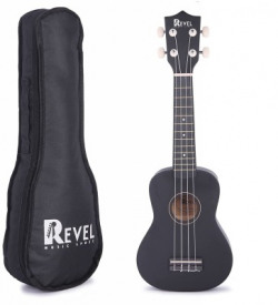 REVEL RVL-UK21-BK Soprano Ukulele(Overall Length - 62 cm)