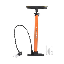 Strauss High Pressure Multipurpose Air Pump | Inflatable Air Pump | Floor Air Pumps for Bicycle, Car, Ball, Motorcycle,(Orange)