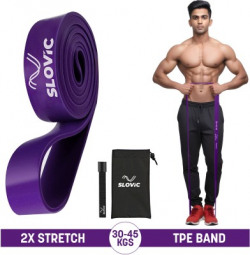 SLOVIC Resistance TPE Bands for Workout | Pull Up Band | Loop Band | Heavy Duty Fitness Band(Purple, Pack of 1)