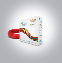 SYSKA PVC WFRD511002 FR-0.75 sq mm Cables (90 m, red)
