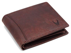 WildHorn Brown Leather Wallet for Men I 9 Card Slots I 2 Currency & Secret Compartments I 1 Zipper & 3 ID Card Slots