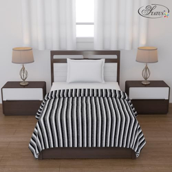 Status All Season Multipurpose Polar Fleece/Summer AC Blanket/Single Bed Blanket/Light Weight Blanket (Black)