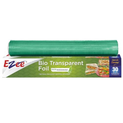 Ezee 30 Meters 12 Inches Cling Film Wrap Biodegradable BPA Free | Multipurpose Food Wrapping Paper | Non-Stick Microwave Safe